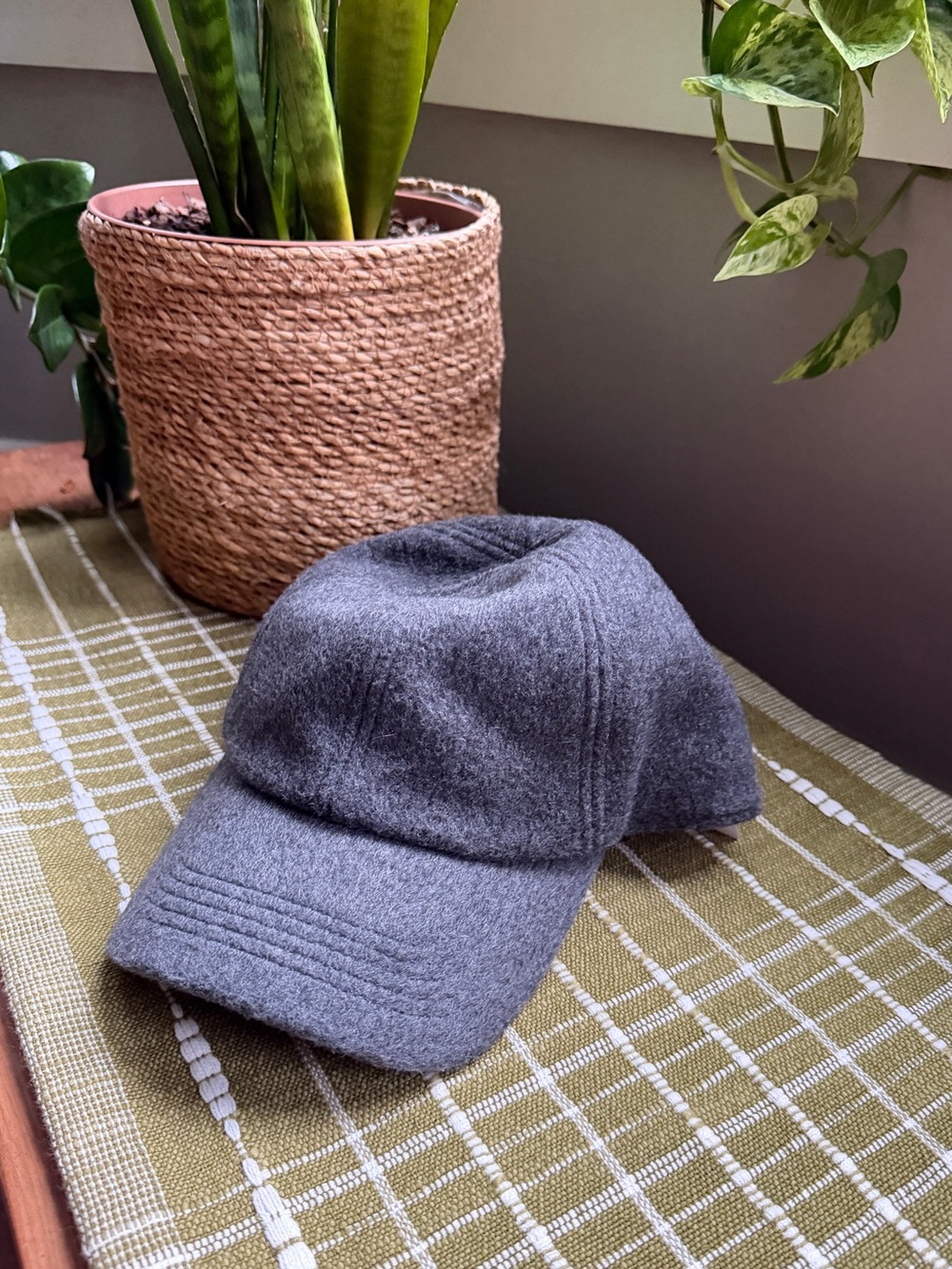 Gap Gray Wool Baseball Cap, NWT